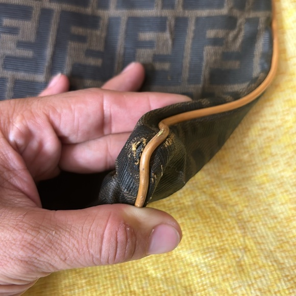 Vintage fendi zucca fold over shopper tote bag - Picture 12 of 16